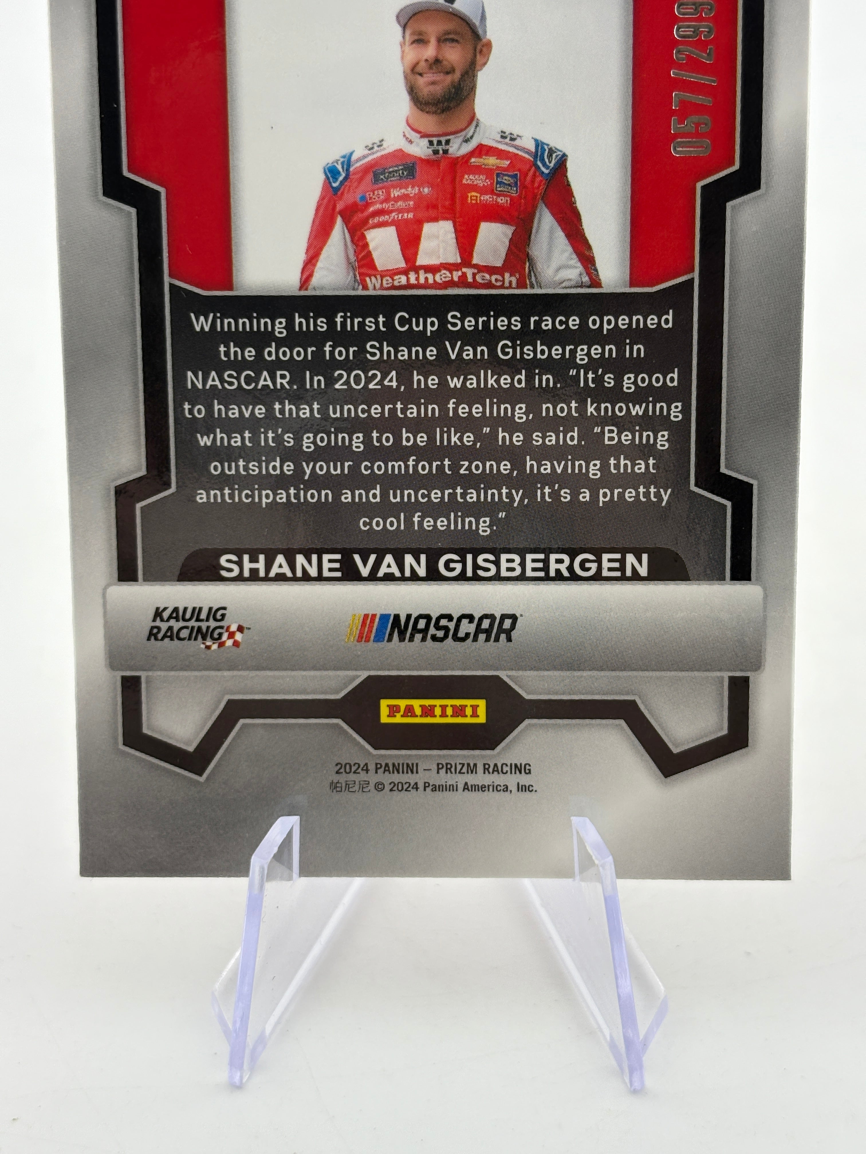 2024 Panini Prizm Racing - Shane Van Gisbergen Red /299 FRENLY BRICKS - Open 7 Days